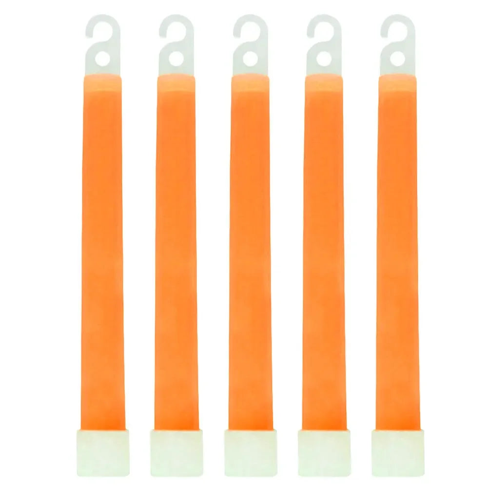 LED Glow Sticks 1/5/10 Pack – Camping, Party & Emergency Glow Light Sticks PRIMED 5PCS Orange