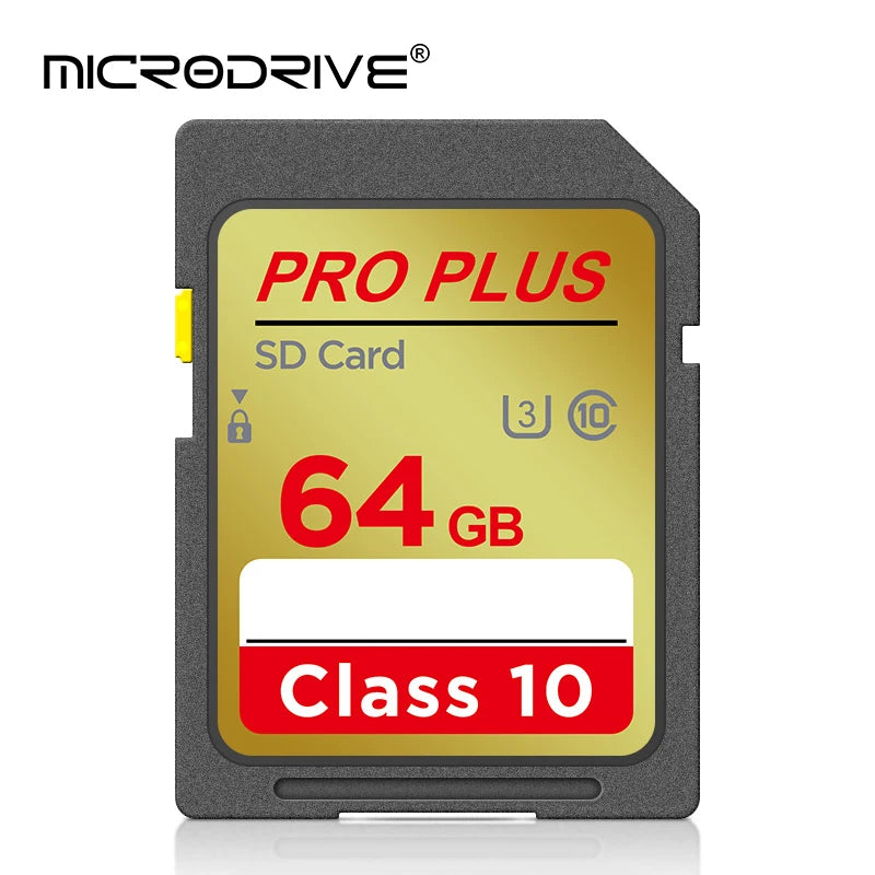 MicroDrive SD Card 32GB–256GB Class 10 U3 4K Memory Card SD Memory Card PRIMED 64 GB