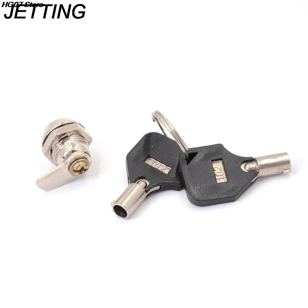 Tubular Cam Lock with 2 Keys – Cabinet Drawer Mailbox 14.5mm