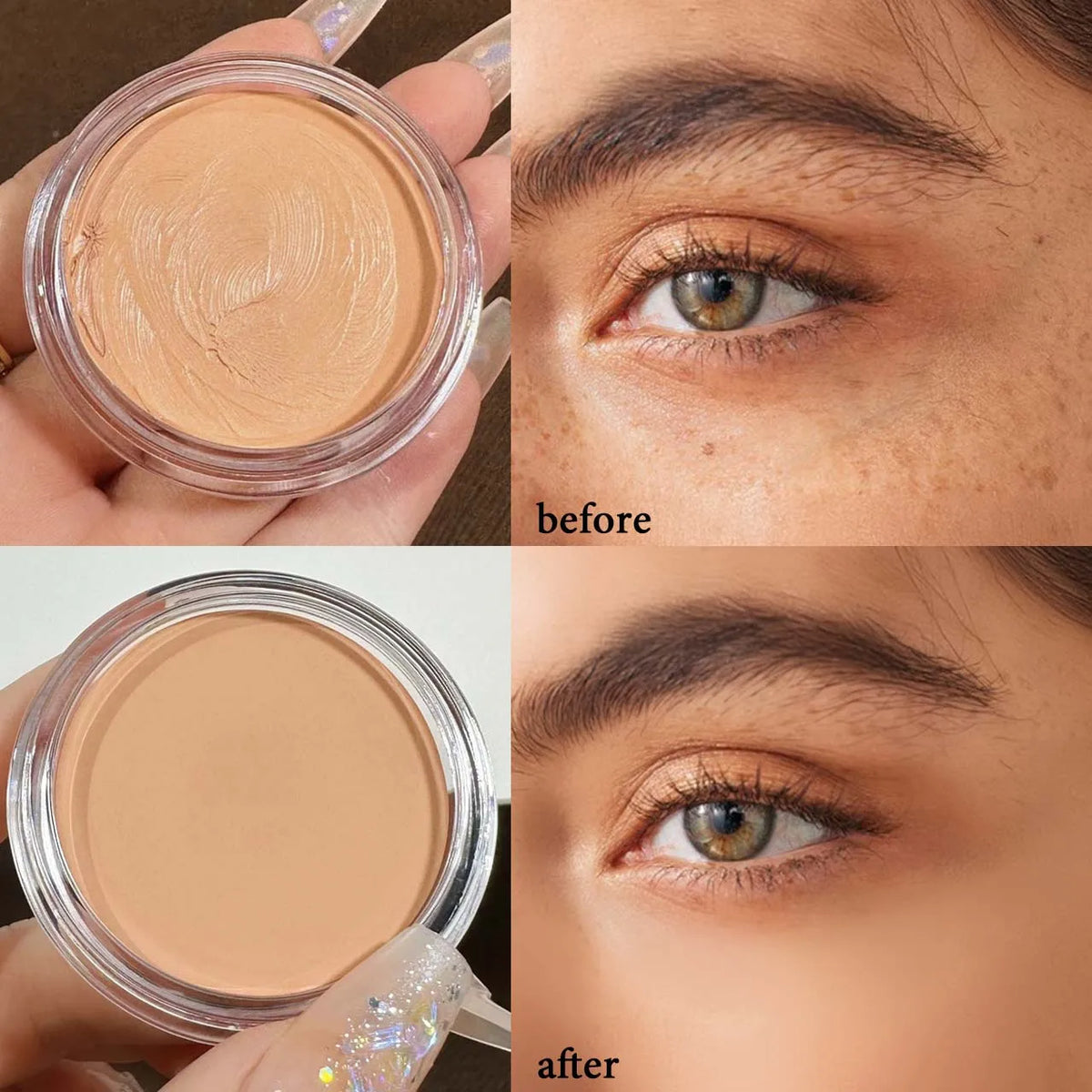 High Coverage Waterproof Concealer – Brightening Cream Makeup