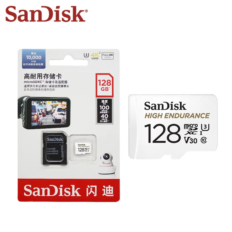 SanDisk Micro SD Card 32GB–512GB U3 V30 | Up to 100MB/s
