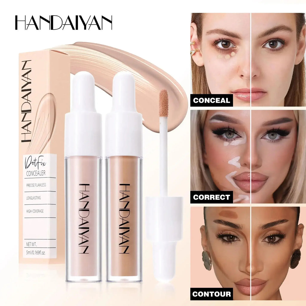 HANDAIYAN 8-Shade Liquid Concealer – Full Coverage Waterproof