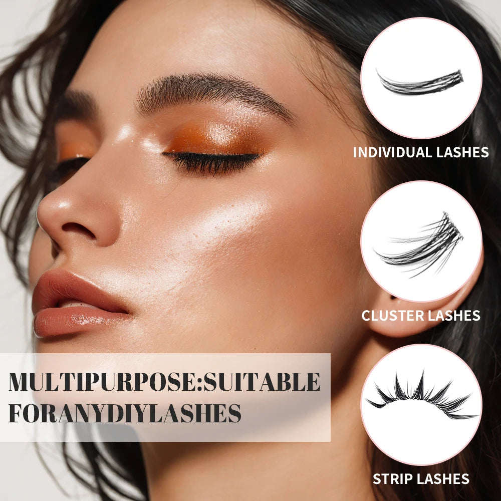 NICOO 2-in-1 Bond & Seal Eyelash Glue | Waterproof Lash Adhesive Eyelash Adhesive PRIMED