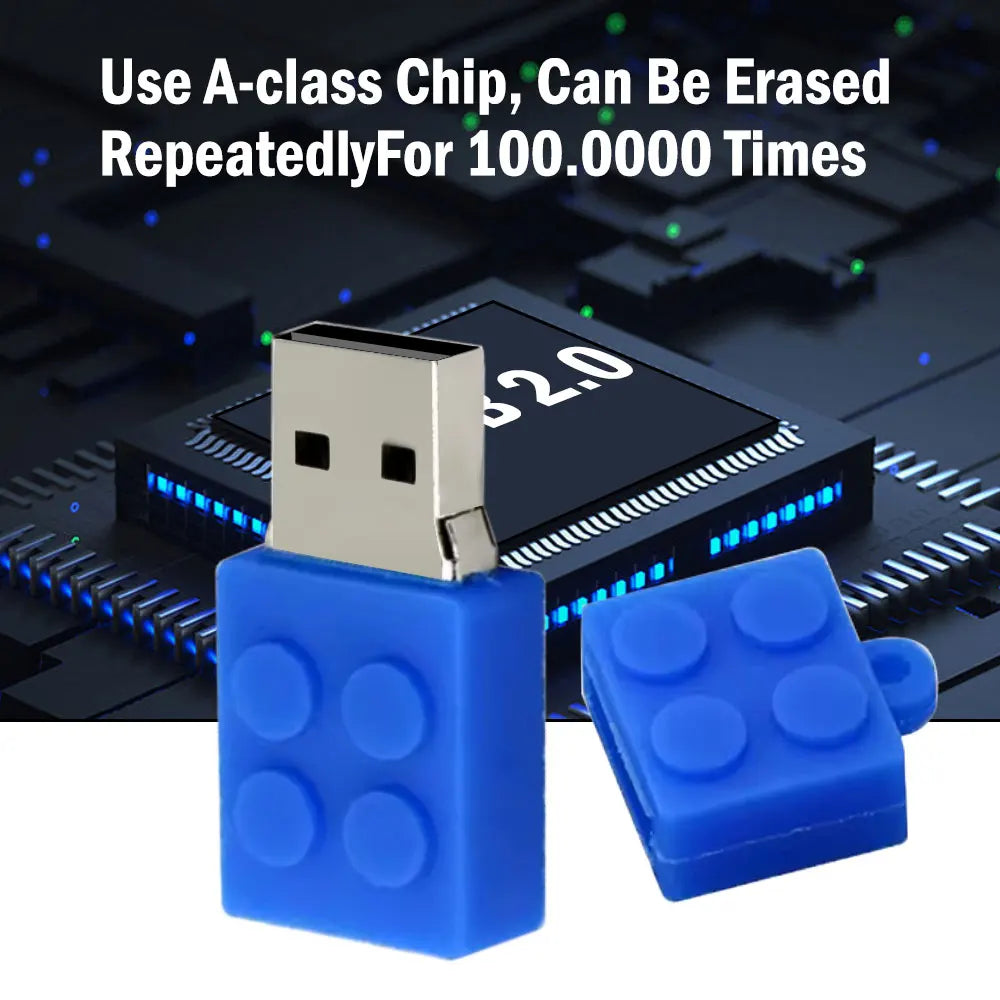 Building Blocks USB Flash Drive 8GB–128GB | Novelty Pen Drive USB Flash Drive PRIMED