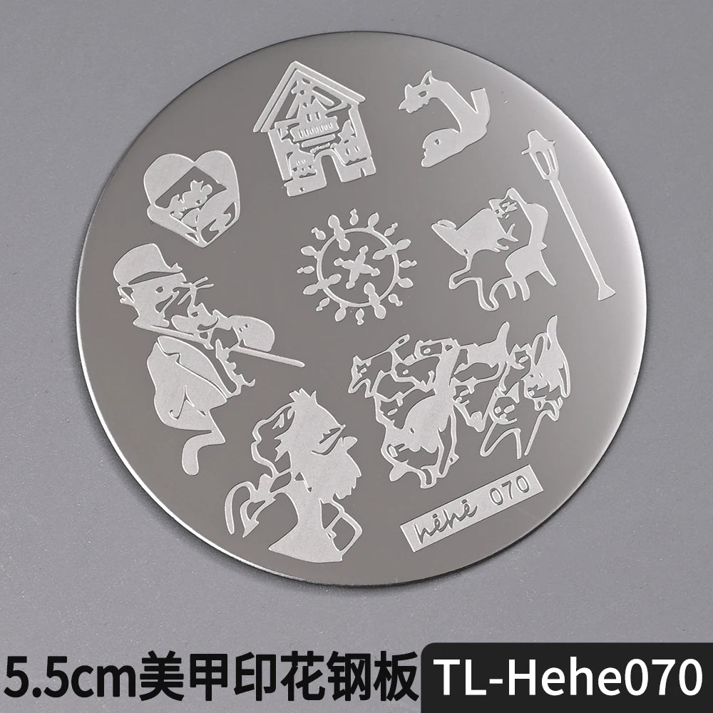 Nail Stamping Plate 5.5cm – Butterfly Flower Lace Stencil
