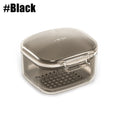 2-in-1 Denture & Retainer Case – No-Leak Portable Cleaning Cup Denture Storage Case PRIMED Black-1Pcs
