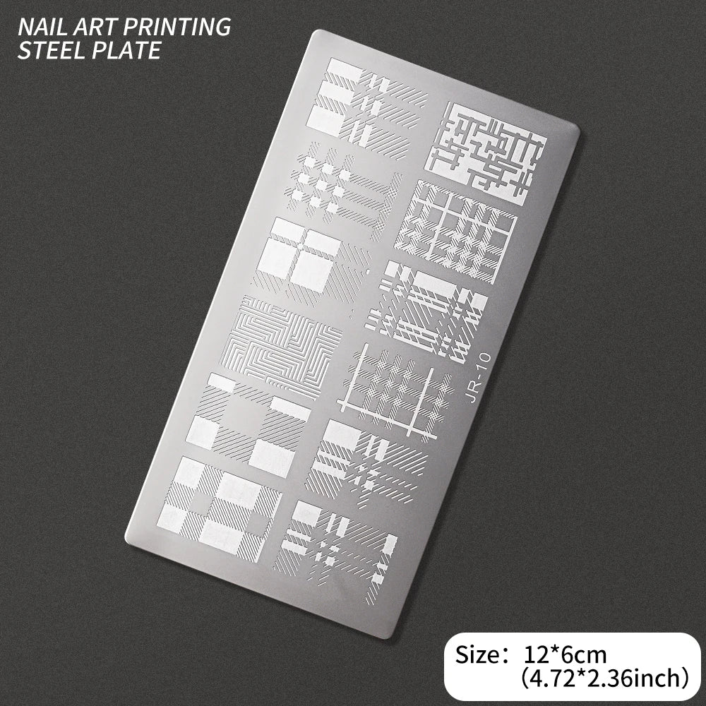 Nail Art Stamping Plate – Waves, Florals & Animal Designs