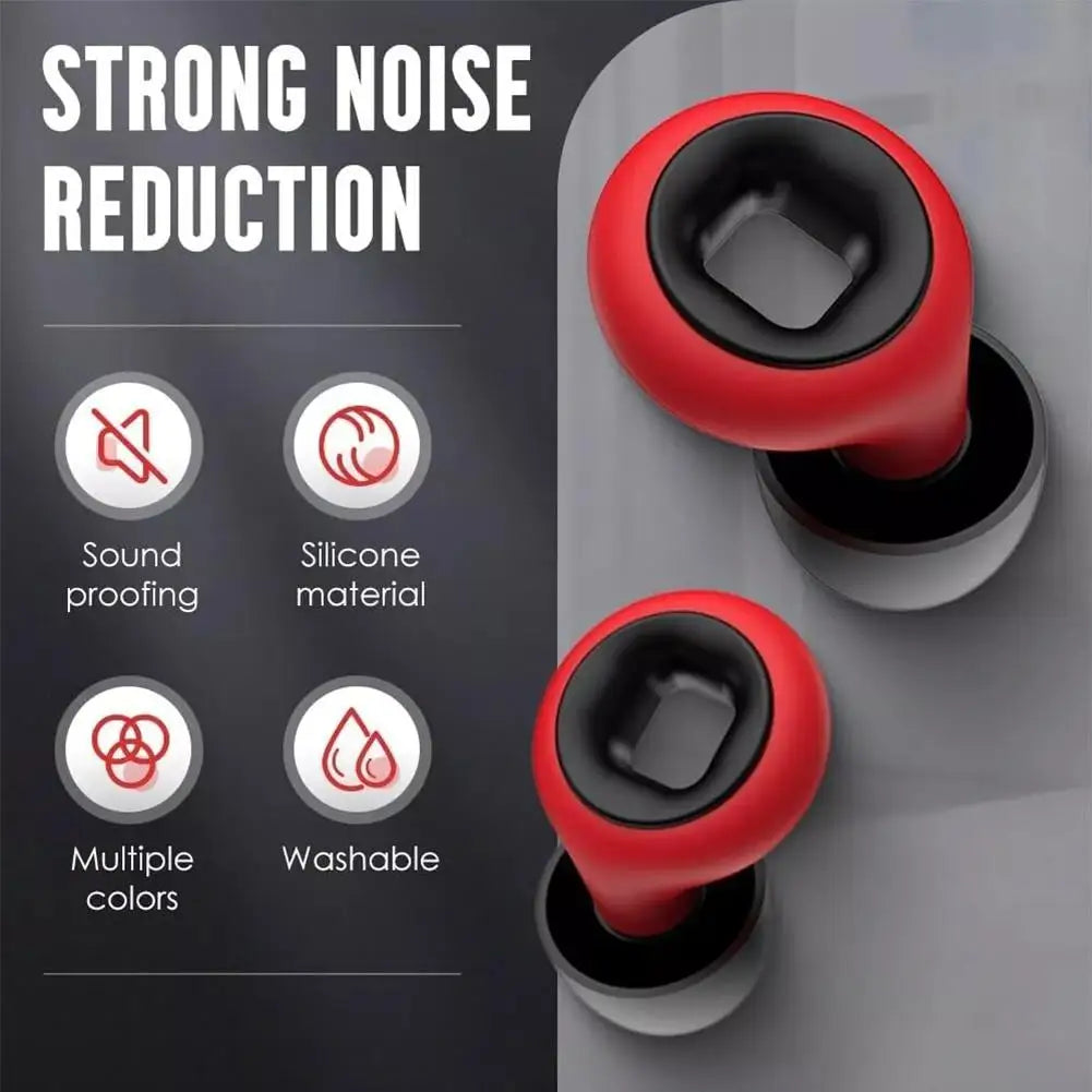 Silicone Noise Reduction Earplugs – Motorcycle & Sleep Use