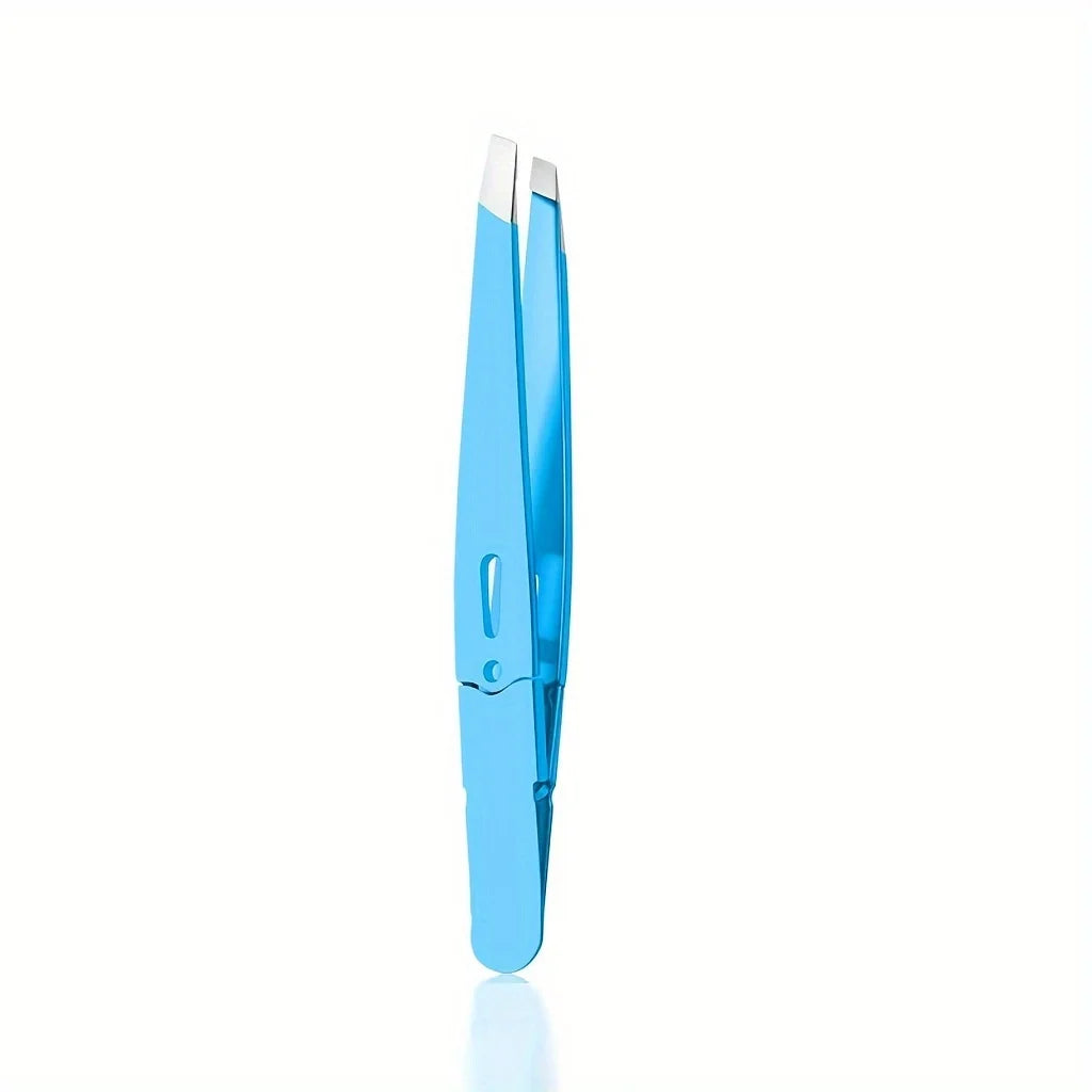Stainless Steel Slant Tip Eyebrow Tweezers – Precision Grooming