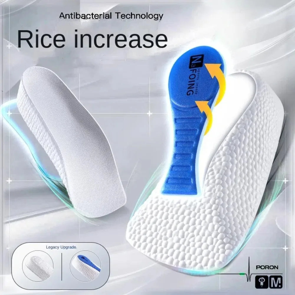 Memory Foam Height Increase Insoles – Arch Support 1.5–3.5cm Shoe Insoles PRIMED