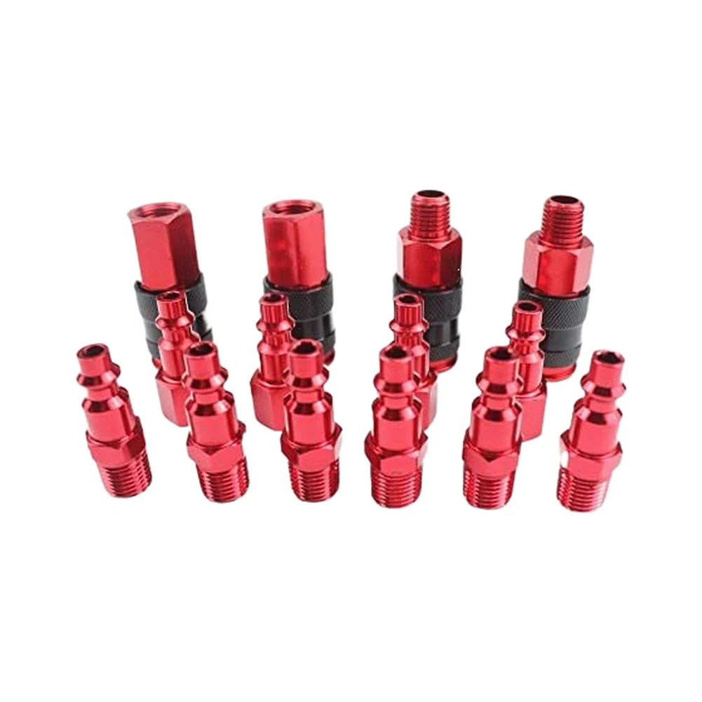 14-Pc Pneumatic Quick Coupler Set 1/4 NPT Air Compressor Kit