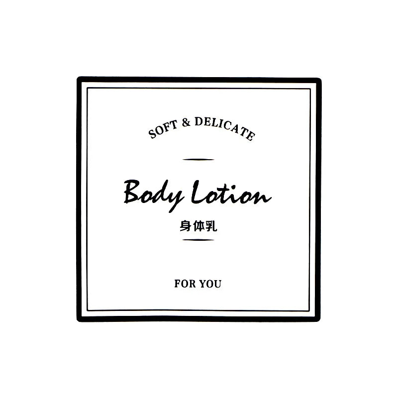 Waterproof Minimalist PVC Bathroom Label Stickers | Self-Adhesive