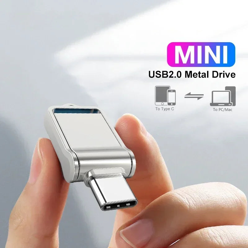 JASTER 2-in-1 Type-C USB Flash Drive Metal OTG Pendrive USB Flash Drive PRIMED