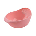 Plastic Rice Sieve Colander & Kitchen Drain Basket w/ Handles Kitchen Colander Strainer PRIMED Pink