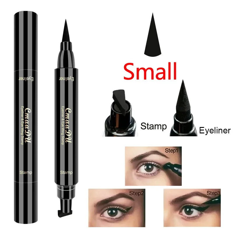 2-in-1 Stamp Eyeliner Pen – Waterproof Long-Wearing Double Head Stamp Eyeliner Pen PRIMED YZB-Small