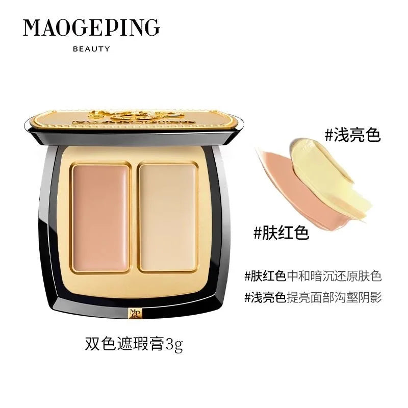 Maogeping Double Color Concealer Palette – High Coverage Cream