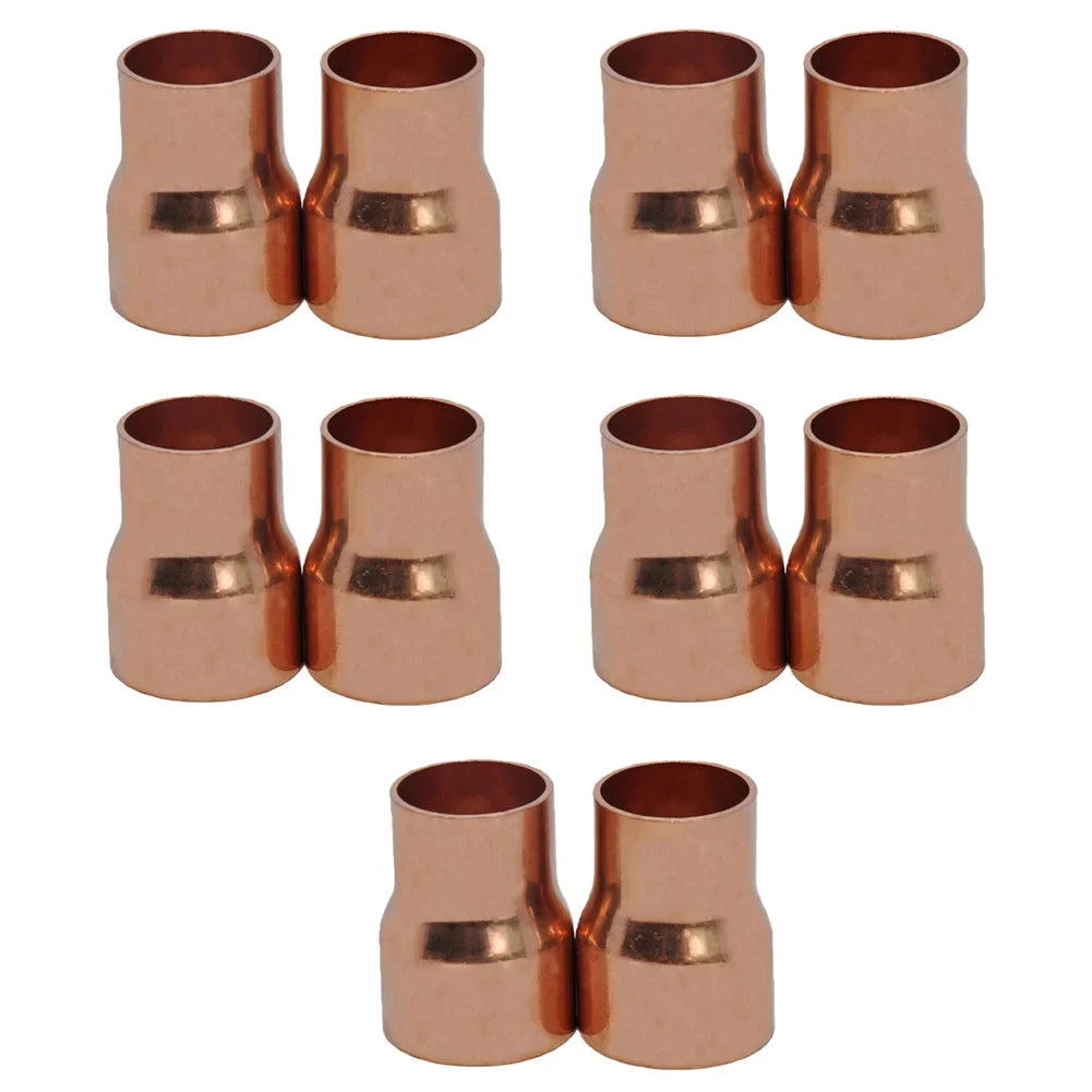 10-Pack Copper Reducing Couplings 22x16mm – HVAC & Plumbing Copper Pipe Fitting PRIMED China Mainland