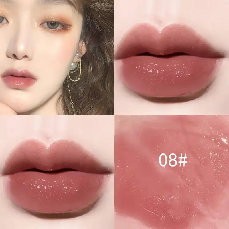TEAYASON Mirror Jelly Lip Gloss – 10 Shades Pearl Lipstick