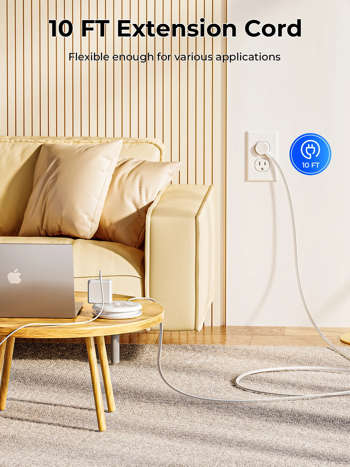 ORICO Power Strip 3 Outlets USB-C Fast Charge Travel Adapter Power Strip PRIMED