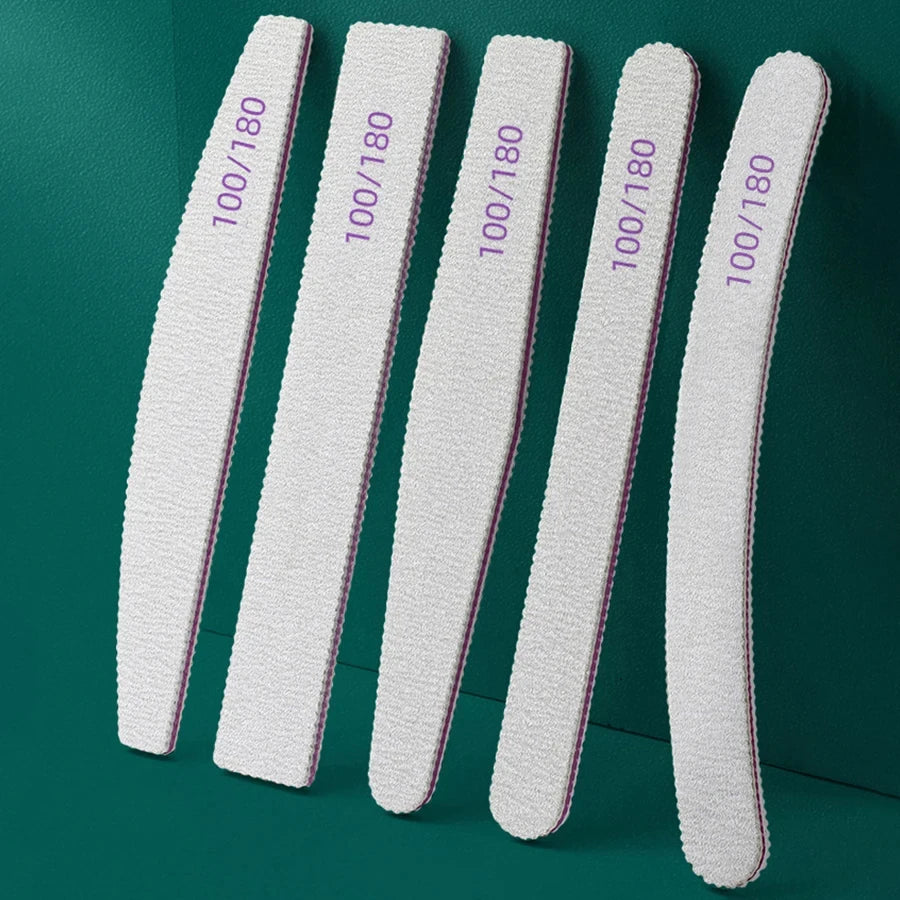 Nano Glass Crystal Nail File – Polish & Shine Tool Crystal Nail File PRIMED file 5pcs set