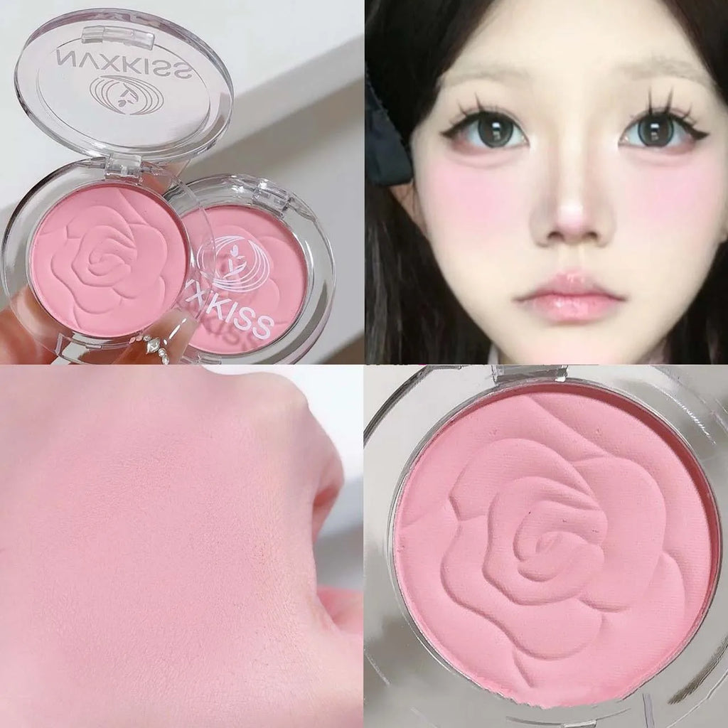 Rose Peach Pink Matte Powder Blush – Natural Nude Finish Powder Blush PRIMED 03