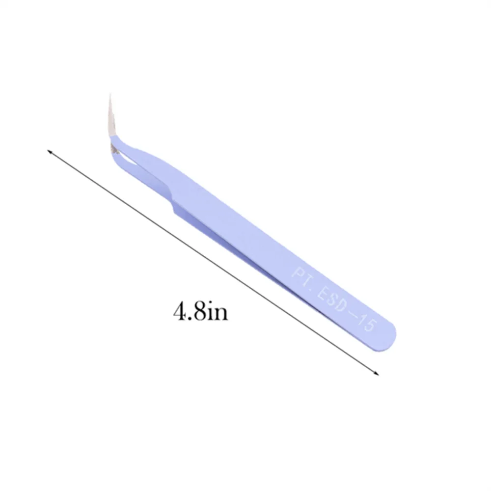Stainless Steel Eyelash Extension Tweezers Straight & Curved