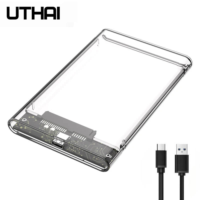 UTHAI TM05 USB 3.1 Type-C 2.5" Transparent HDD Enclosure