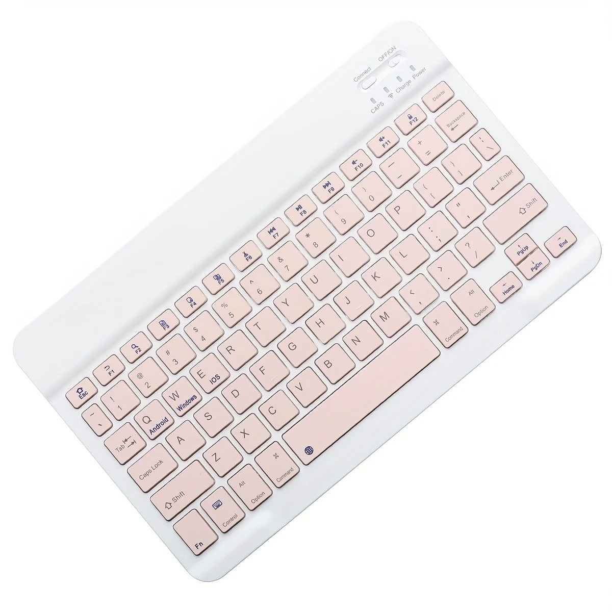 Ultra-Thin 10" Bluetooth Wireless Keyboard – iOS Android Windows Bluetooth Wireless Keyboard PRIMED Pink keyboard