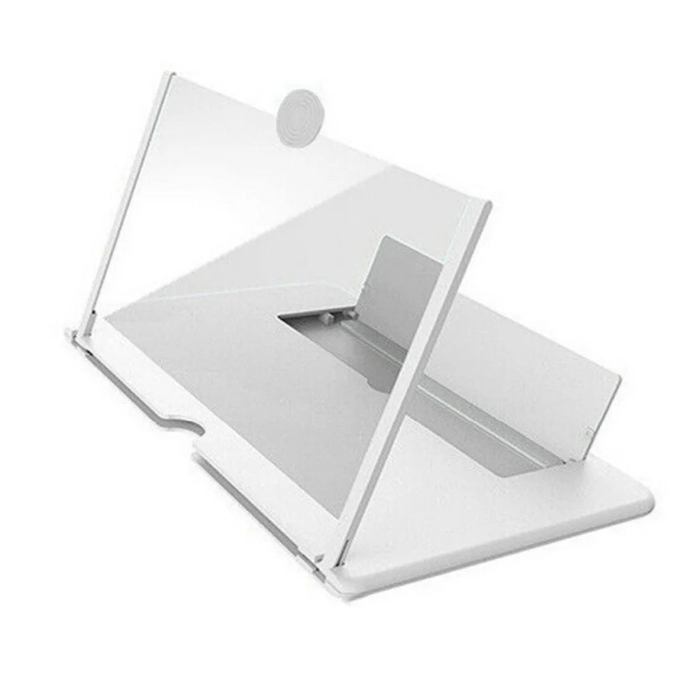 10/12 Inch HD Phone Screen Magnifier & Amplifier Stand Phone Screen Magnifier PRIMED 12 in White with Box