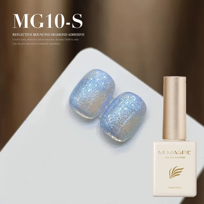 Diamond Glitter Gel Polish – Holographic UV LED Nail Gel 15ml