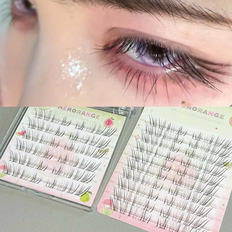 Cluster False Eyelashes 24/48/80 Clusters | Glue-Free DIY Lashes Cluster False Eyelashes PRIMED