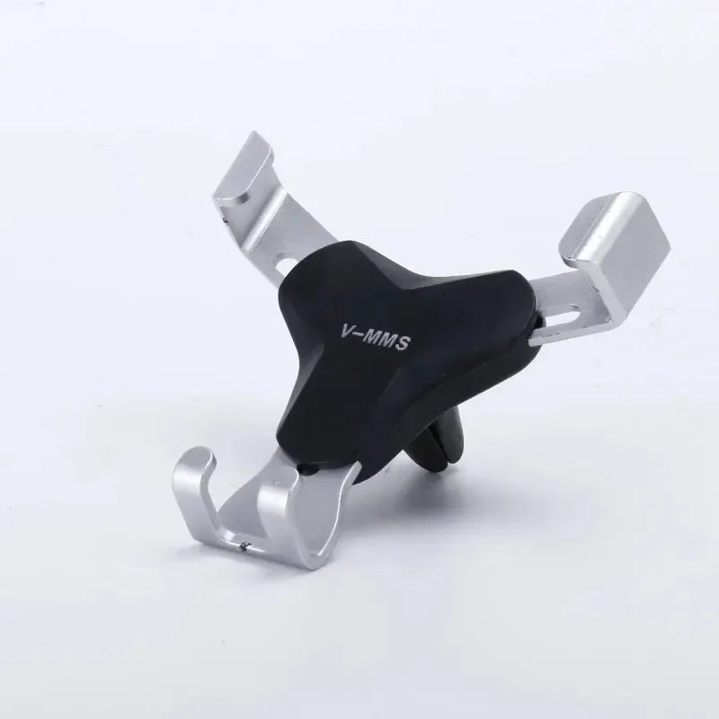 Y-Shape Gravity Car Air Vent Phone Holder | GPS Mount Stand Car Phone Mount PRIMED Silver