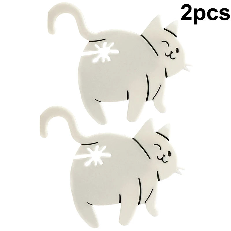 2PCS 3D Cat Butt Bag Clips – Funny Snack & Bread Sealer Novelty Bag Clip PRIMED C