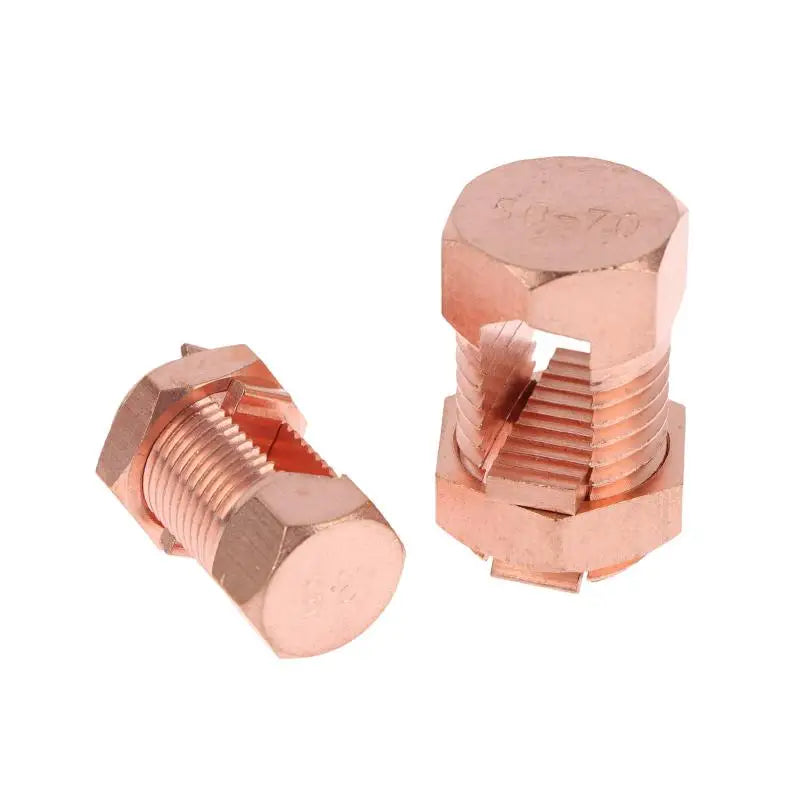 TJ Series Copper Split Bolt Connector 10–70mm² Wire Clamp