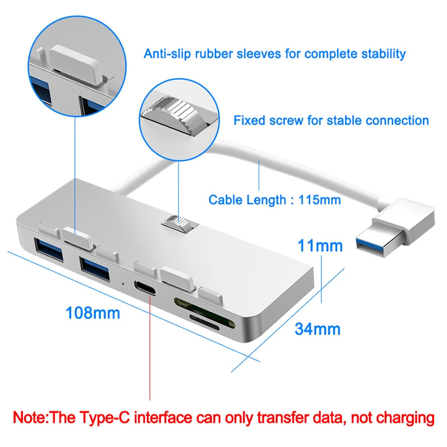 USB 3.0 Hub & SD Card Reader for iMac 21.5 & 27" | IRhasta USB Hub & Card Reader PRIMED