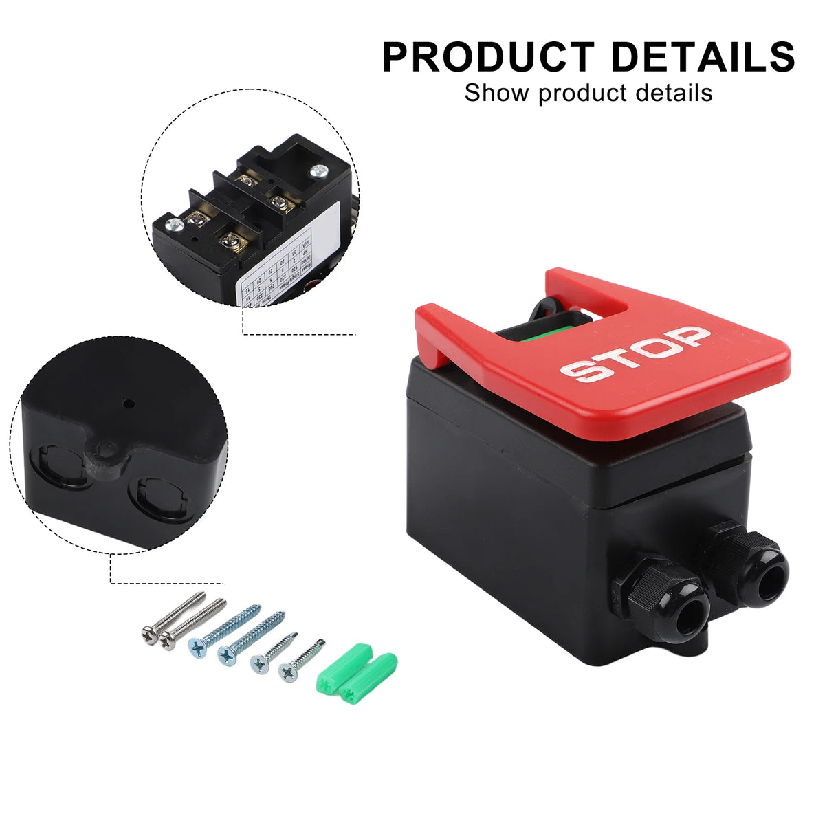 Red Mechanical Safety Power Switch – 120V/220V/380V CE Certified Safety Power Switch PRIMED