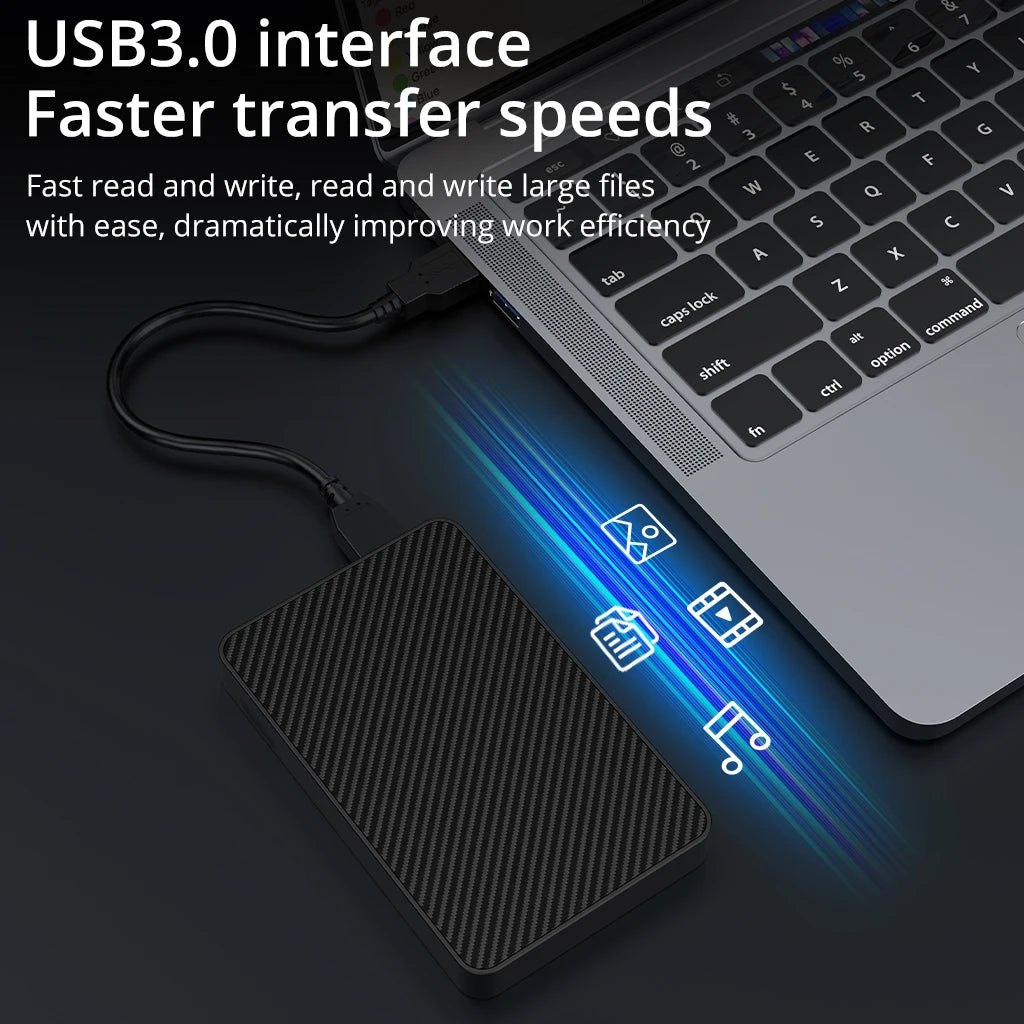 TISHRIC Portable External Hard Drive USB 3.0 – Up to 2TB Portable External HDD PRIMED