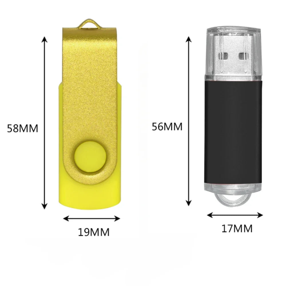 Metal USB Flash Drive 4GB–128GB Waterproof Plug & Play Pen Drive USB Flash Drive PRIMED