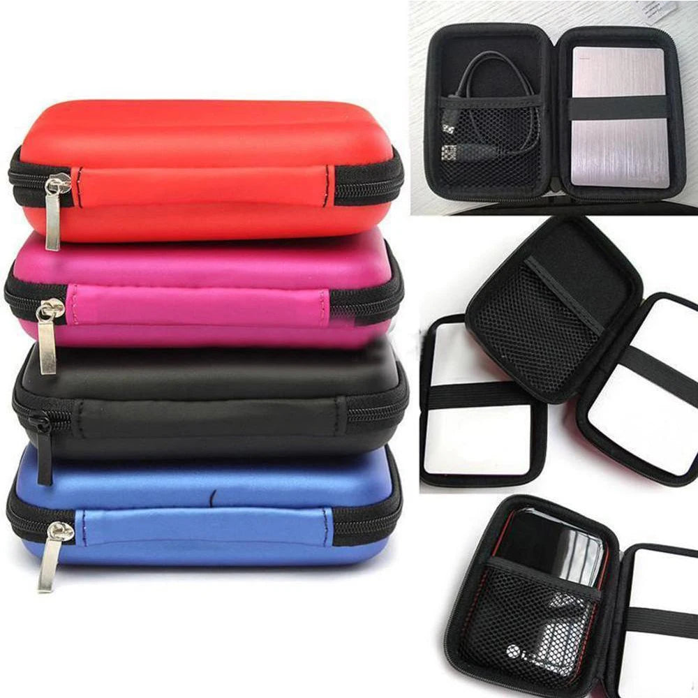 EVA 2.5" HDD Portable Zipper Case – Hard Drive Storage Pouch Hard Drive Case PRIMED