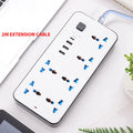 Universal Power Strip EU/US/UK | USB-C Port & 2m Cord Power Strip PRIMED White UK