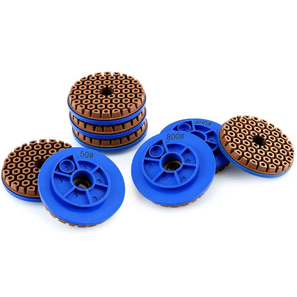 Snail Lock Wet Polishing Disc 10mm Segments – Marble & Granite Polishing Grinding Disc PRIMED