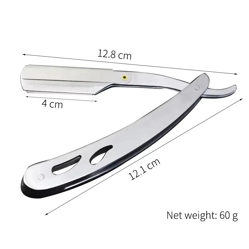 Men's Folding Shavette Razor – Replaceable Blades Barber Tool