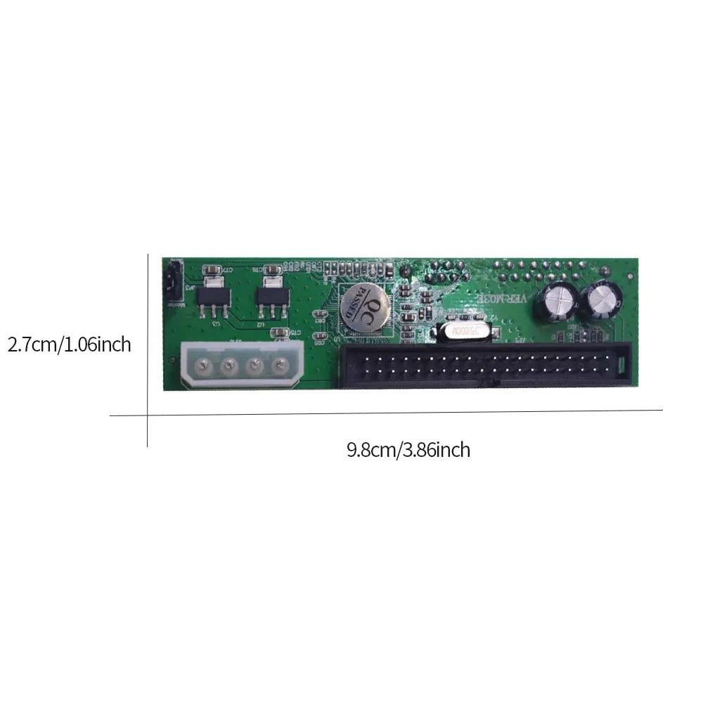 TISHRIC SATA to IDE Adapter 22Pin to 40Pin HDD DVD Converter Storage Adapter PRIMED