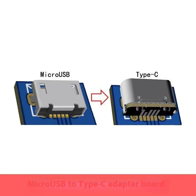 USB Type-C 5-Pin SMD Female Socket for PCB Soldering – 2 Pack