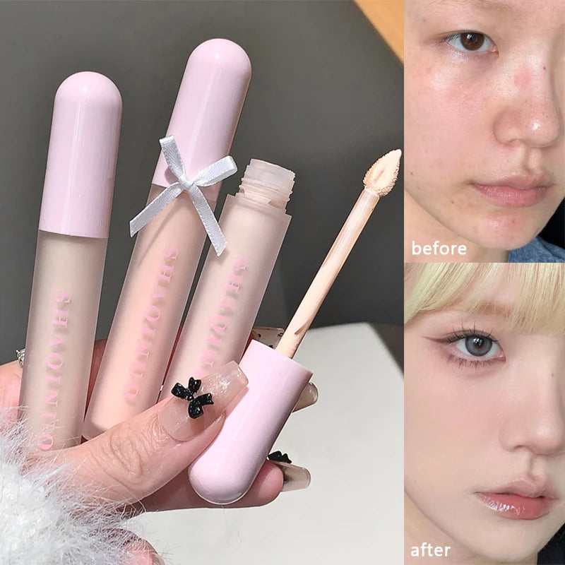 SHAQINUO Liquid Concealer – Full Coverage Waterproof, 3 Shades