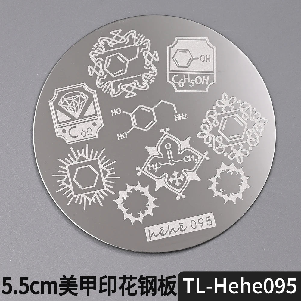 Nail Stamping Plate 5.5cm – Butterfly Flower Lace Stencil