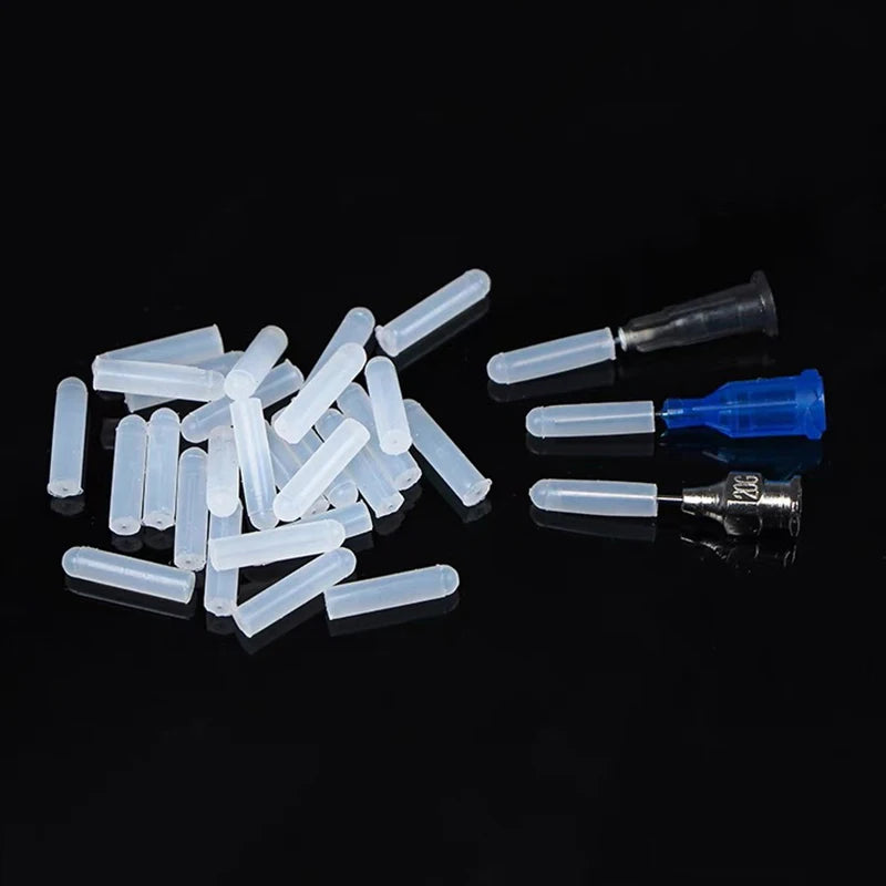 15Pcs Silicone Plug Caps for 0.4–1.2mm Dispensing Needles Dispensing Needle Caps PRIMED