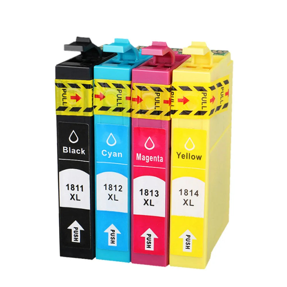 T1811 Compatible Ink Cartridges for Epson XP-225 XP-322 XP-425 Ink Cartridge Set PRIMED 1set