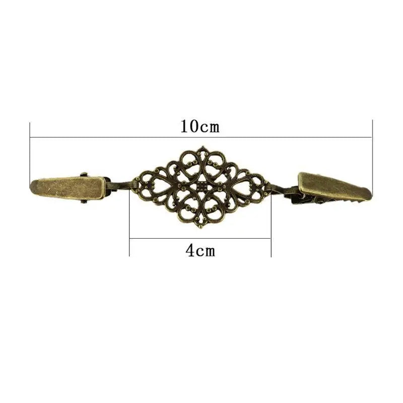 Retro Flower Sweater Clips – Cardigan Collar Brooch for Women