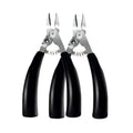 Thick Toenail Clipper Kit – Stainless Steel Precision Trimmer Toenail Clipper Set PRIMED Black 2 PCS